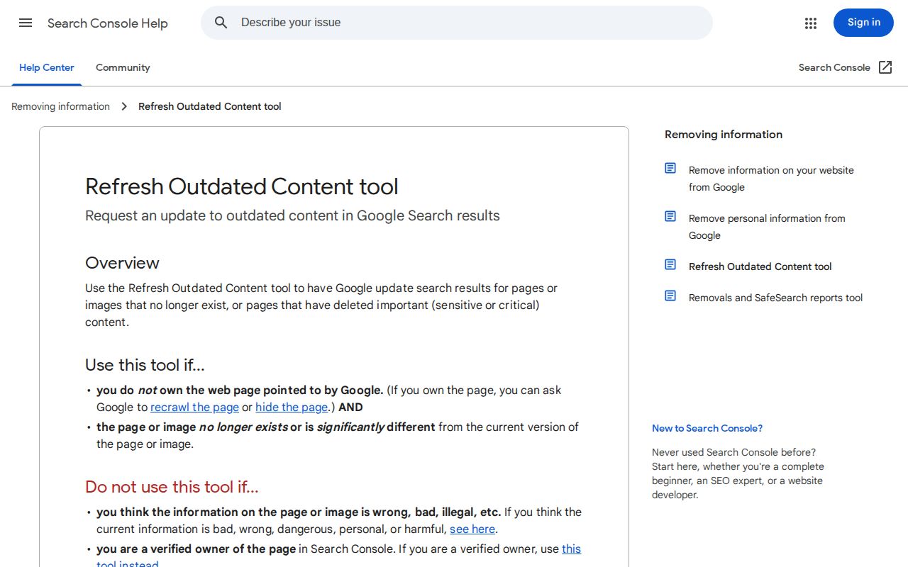 Google outdated content process for changed Giles County arrest pages
